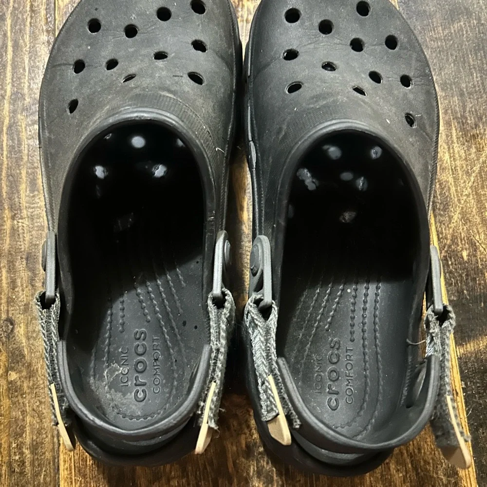 Crocs Mens Classic All Terrain‎ Clog Black Size Mens 9 Womens 11